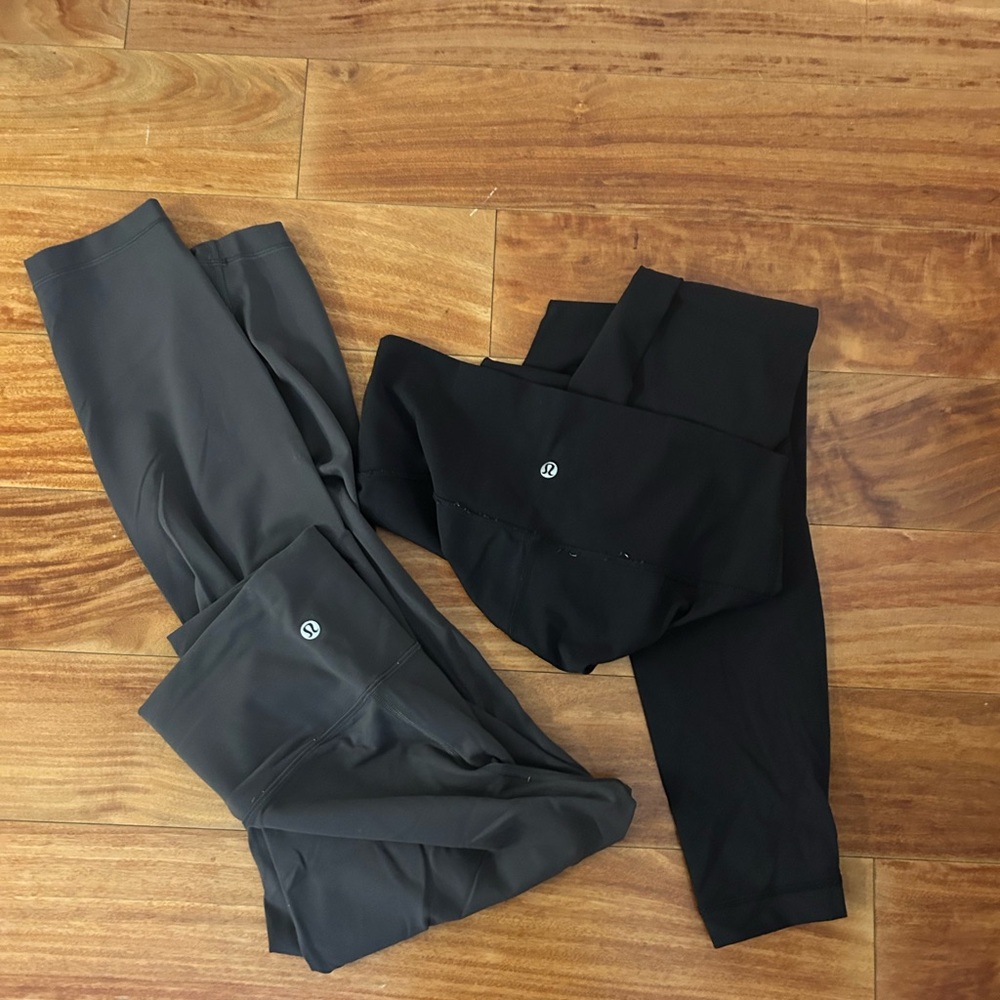 Lululemon Black and Gray Leggings